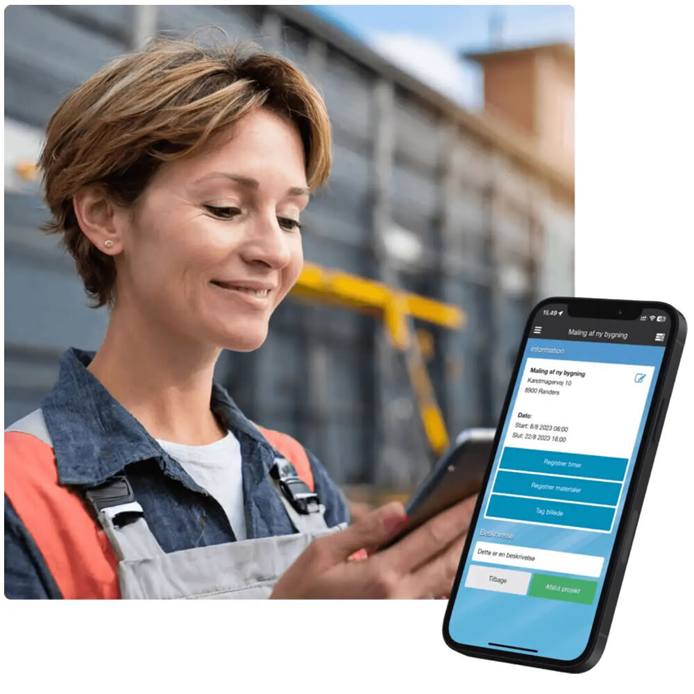 Digital arbejdsseddel.