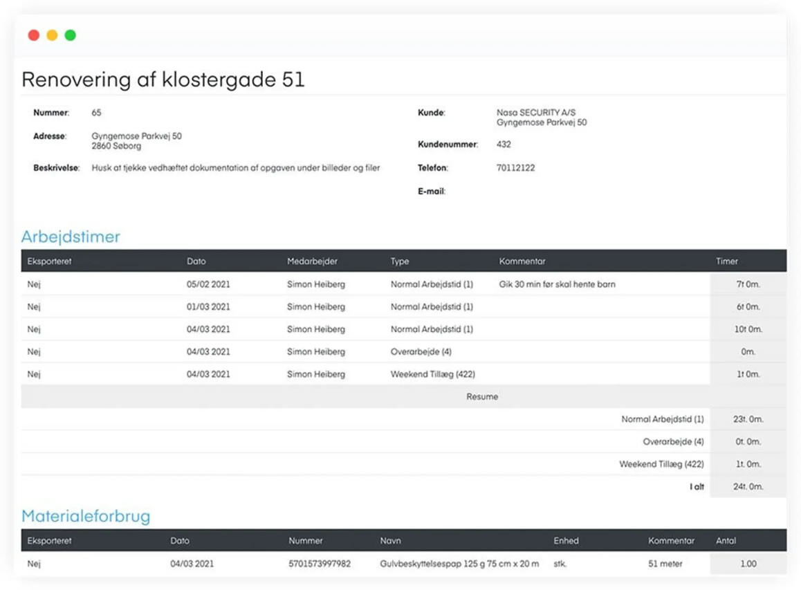 Arbejdstidsregistrering lovgivning.