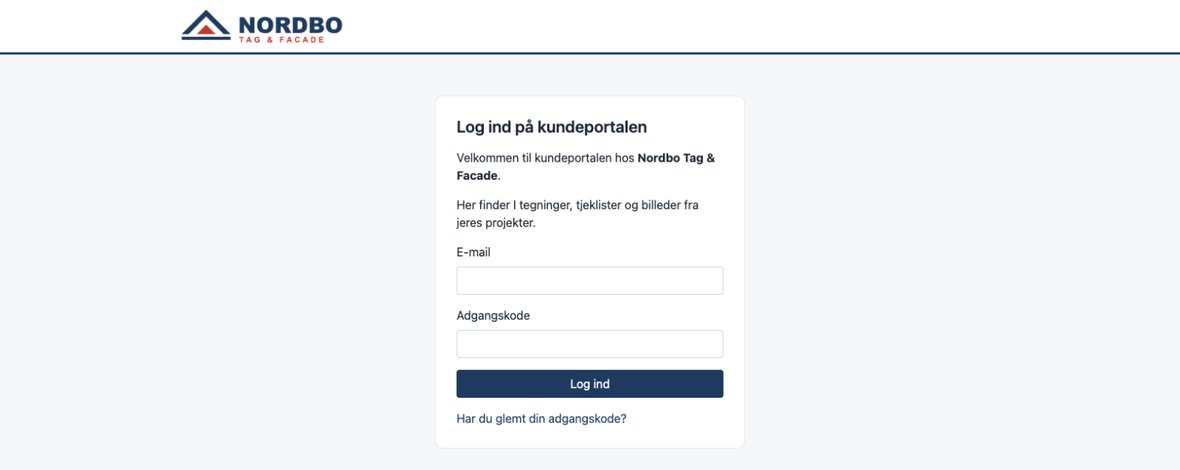 Log ind på kundeportalen