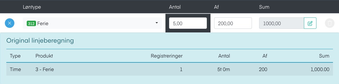 Detaljeoversigt