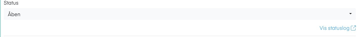 Status bar med statuslog
