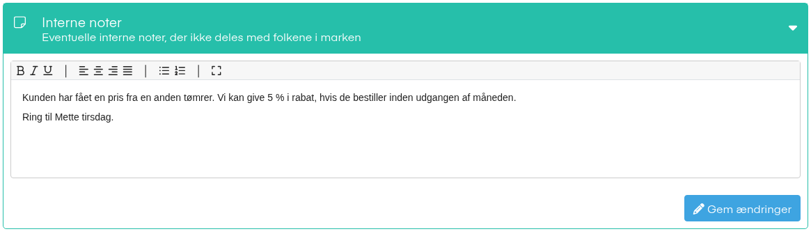 Interne noter