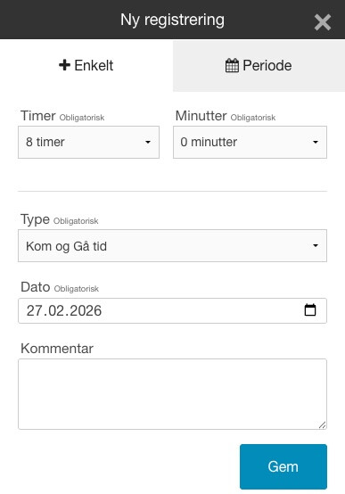 ny registrering