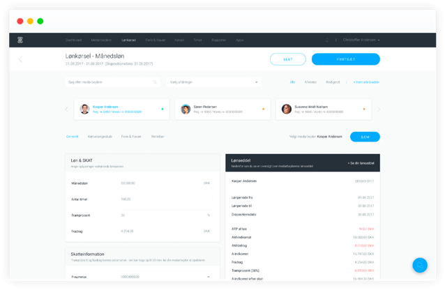 Zenergy l&oslash;nk&oslash;rsel dashboard.